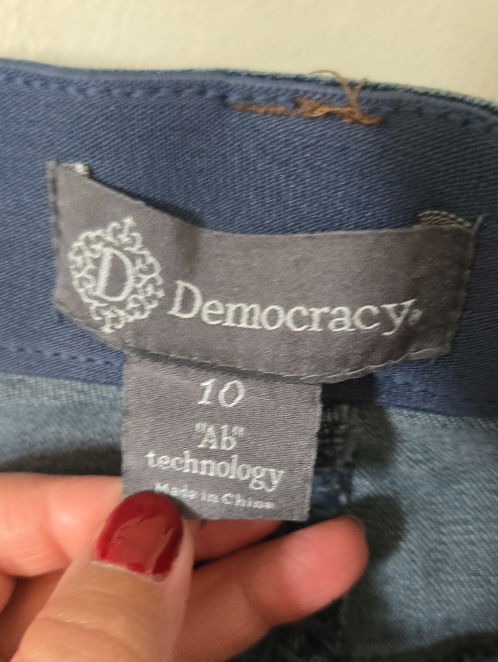 Democracy | Ab Solution Cargo Wide Leg Jeans Size 10 - Picture 11 of 12